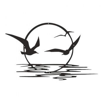 Διακοσμητικό τοίχου Sunsy pakooworld μαύρο μεταλλικό 40x0,15x60εκ