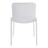 Καρέκλα Teragi στοιβαζόμενη pakoworld pp με UV protection λευκή 58x43.5x82εκ