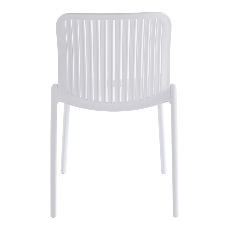 Καρέκλα Teragi στοιβαζόμενη pakoworld pp με UV protection λευκή 58x43.5x82εκ