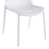 Καρέκλα Teragi στοιβαζόμενη pakoworld pp με UV protection λευκή 58x43.5x82εκ