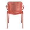 Πολυθρόνα Teragi στοιβαζόμενη pakoworld pp με UV protection terracotta 59x57x82εκ