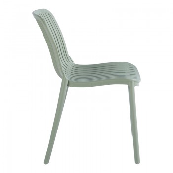 Καρέκλα Teragi στοιβαζόμενη pakoworld pp με UV protection μέντα 58x43.5x82εκ
