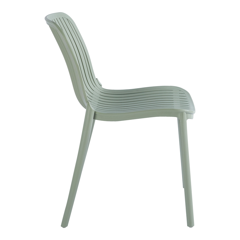 Καρέκλα Teragi στοιβαζόμενη pakoworld pp με UV protection μέντα 58x43.5x82εκ