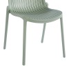 Καρέκλα Teragi στοιβαζόμενη pakoworld pp με UV protection μέντα 58x43.5x82εκ