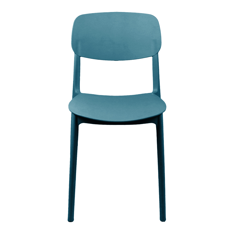 Καρέκλα Berdian pakoworld στοιβαζόμενη pp μπλε 38x49x79εκ