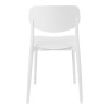 Καρέκλα Berdian pakoworld στοιβαζόμενη pp λευκό 38x49x79εκ