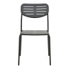 Καρέκλα Deraby pakoworld στοιβαζόμενη μαύρο μέταλλο 52.5x45.5x83εκ