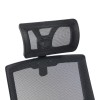 Καρέκλα γραφείου Plymot pakoworld mesh χρώμα μαύρο 48x58x112-122εκ