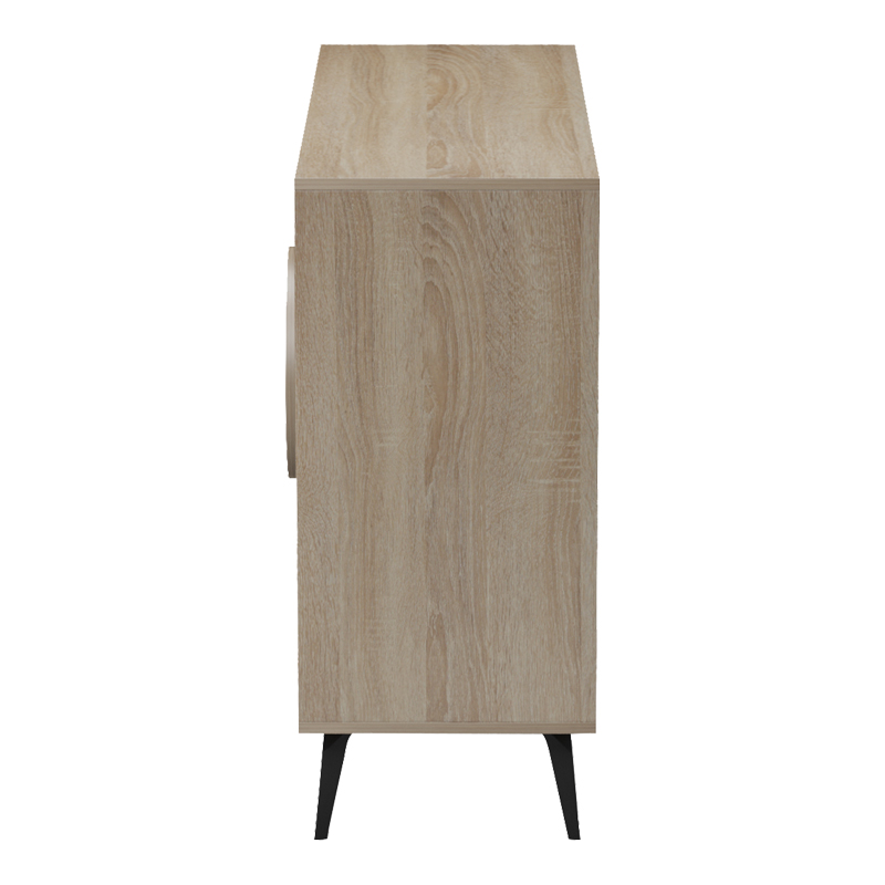 Μπουφές Gora pakoworld sonoma-ανθρακί 110x35.5x82εκ