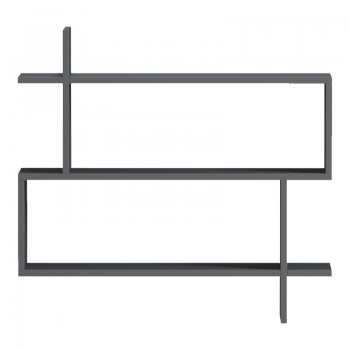 Ραφιέρα τοίχου Paralel pakoworld ανθρακί 70x22x65,5εκ