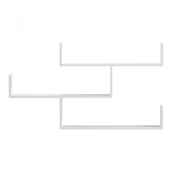 Ραφιέρα τοίχου Tiber pakoworld λευκή 120x22x67εκ