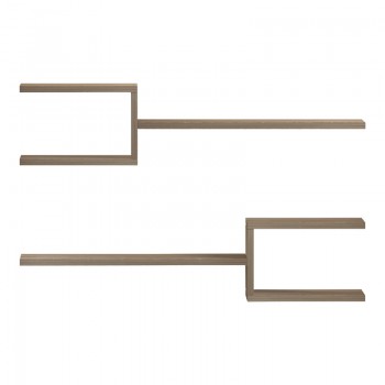 Ραφιέρα τοίχου Sumpa pakoworld 2 τεμ sonoma 65x20x18εκ