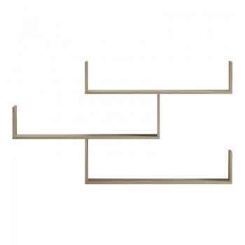 Ραφιέρα τοίχου Tiber pakoworld sonoma 120x22x67εκ