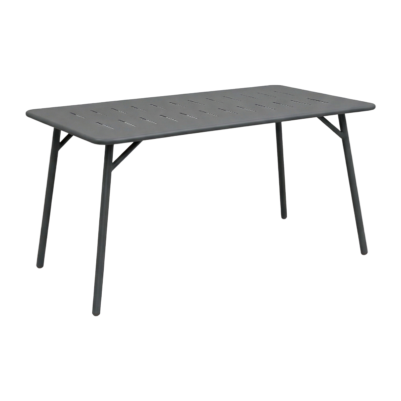 Τραπεζαρία Moraja Deraby pakoworld σετ 5τεμ μαύρο μέταλλο 140x80x72εκ