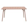 Τραπεζαρία Moraja Deraby pakoworld σετ 5τεμ terracotta μέταλλο 140x80x72εκ