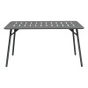 Τραπεζαρία Moraja Federal pakoworld σετ 5τεμ μαύρο μέταλλο 140x80x72εκ