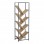 Βιβλιοθήκη Orunta pakoworld oak- μαύρο μέταλλο 40x26.5x125εκ