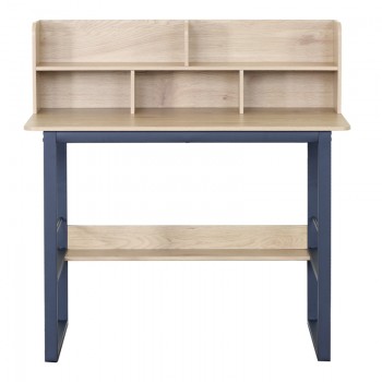 Γραφείο εργασίας Biuro pakoworld oak- μαύρο μέταλλο 120x60x103εκ