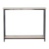 Κονσόλα Shima pakoworld oak- μαύρο μέταλλο 106x35x81εκ