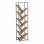 Βιβλιοθήκη Orunta pakoworld oak- μαύρο μέταλλο 40x26.5x150εκ