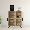 Παπουτσοθήκη-ντουλάπι Shoby pakoworld sonoma 70.5x30x91εκ