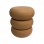 Βοηθητικό τραπέζι Zoubi pakoworld MGO  terracotta Φ35x43εκ