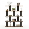 Βιβλιοθήκη Ratu pakoworld ανθρακί με oak 120x24,6x141εκ