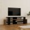 Έπιπλο τηλεόρασης Lenour pakoworld sonoma με μαύρο 150x35x45εκ