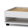 Τραπέζι σαλονιού Willa pakoworld sonoma-λευκό 60x42x20εκ