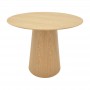 Tραπέζι Donda pakoworld mdf sonoma Φ100x76εκ