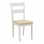 Καρέκλα Dallan pakoworld rubberwood λευκό 40x47.5x89εκ