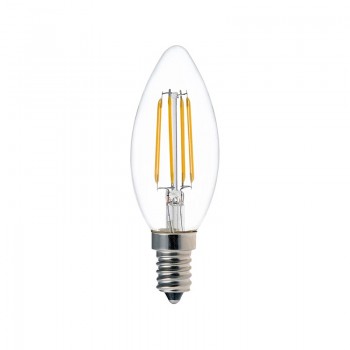 Λαμπτήρας LED C35 Bulb pakoworld 4W 3000K E14 clear