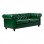 Kαναπές διθέσιος τ. Chesterfield pakoworld pu κυπαρισσί 160x84x67εκ