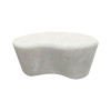 Τραπέζι σαλονιού Fedris pakoworld mdf λευκό 80x70x34εκ