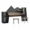 Παιδικό γραφείο με σκαμπο Dualto pakoworld sonoma-ανθρακί 180x30x93.6εκ
