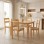 Τραπεζαρία Dallan Country pakoworld 5τεμ σε φυσική απόχρωση rubberwood 120-150x80x74εκ