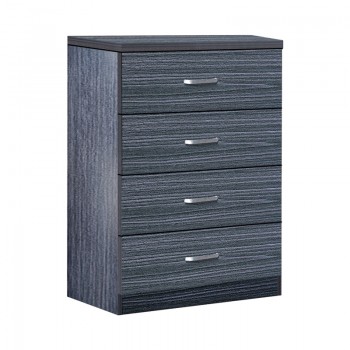 Συρταριέρα Killian pakoworld με 4 συρτάρια wenge 80x40x80εκ
