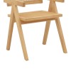 Πολυθρόνα Winslow pakoworld φυσικό rubberwood 52x59x79εκ