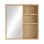 Ντουλάπι μπάνιου Bagno με καθρέπτη pakoworld oak 60x14.5x63.6εκ
