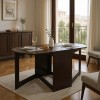 Τραπέζι Nadine pakoworld πολυμορφικό-επεκτεινόμενο wenge 160x80x76.5εκ