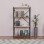 Βιβλιοθήκη Jackrey pakoworld oak μελαμίνης-μαύρο μέταλλο 63x30x114εκ