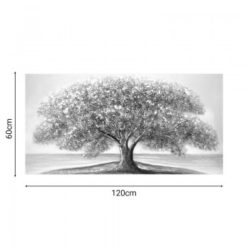Πίνακας σε καμβά Forestree II 3D Inart 120x3x60εκ