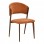 Καρέκλα Dolez pakoworld terracotta ύφασμα-πόδι καρυδί μέταλλο 49x58.5x82εκ