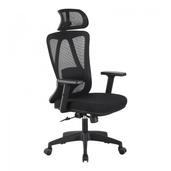 Καρέκλα γραφείου διευθυντή Magida pakoworld mesh μαύρο 58.5x66x115-125εκ