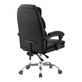 Καρέκλα γραφείου διευθυντή Sanema pakoworld pu μαύρο 62x67x112-122εκ