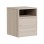 Κομοδίνο Foly pakoworld με ένα ντουλάπι γκρι oak 40x40x50εκ