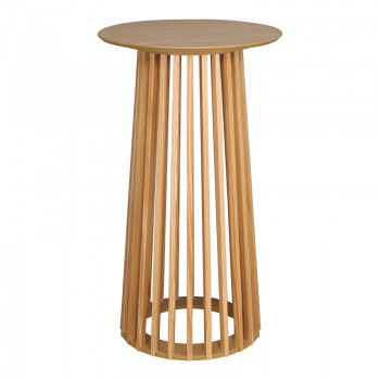 Τραπέζι μπαρ Domonic pakoworld mdf φυσικό Φ60x105εκ