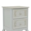 Κομοδίνο Pazlen Inart mdf σε λευκή αντικέ απόχρωση 40x45x65εκ