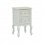 Κομοδίνο Pazlen Inart mdf σε λευκή αντικέ απόχρωση 40x45x65εκ