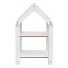 Ραφιέρα τ. Montessori Zoilen pakoworld λευκό-ροζ mdf 50x30x80εκ